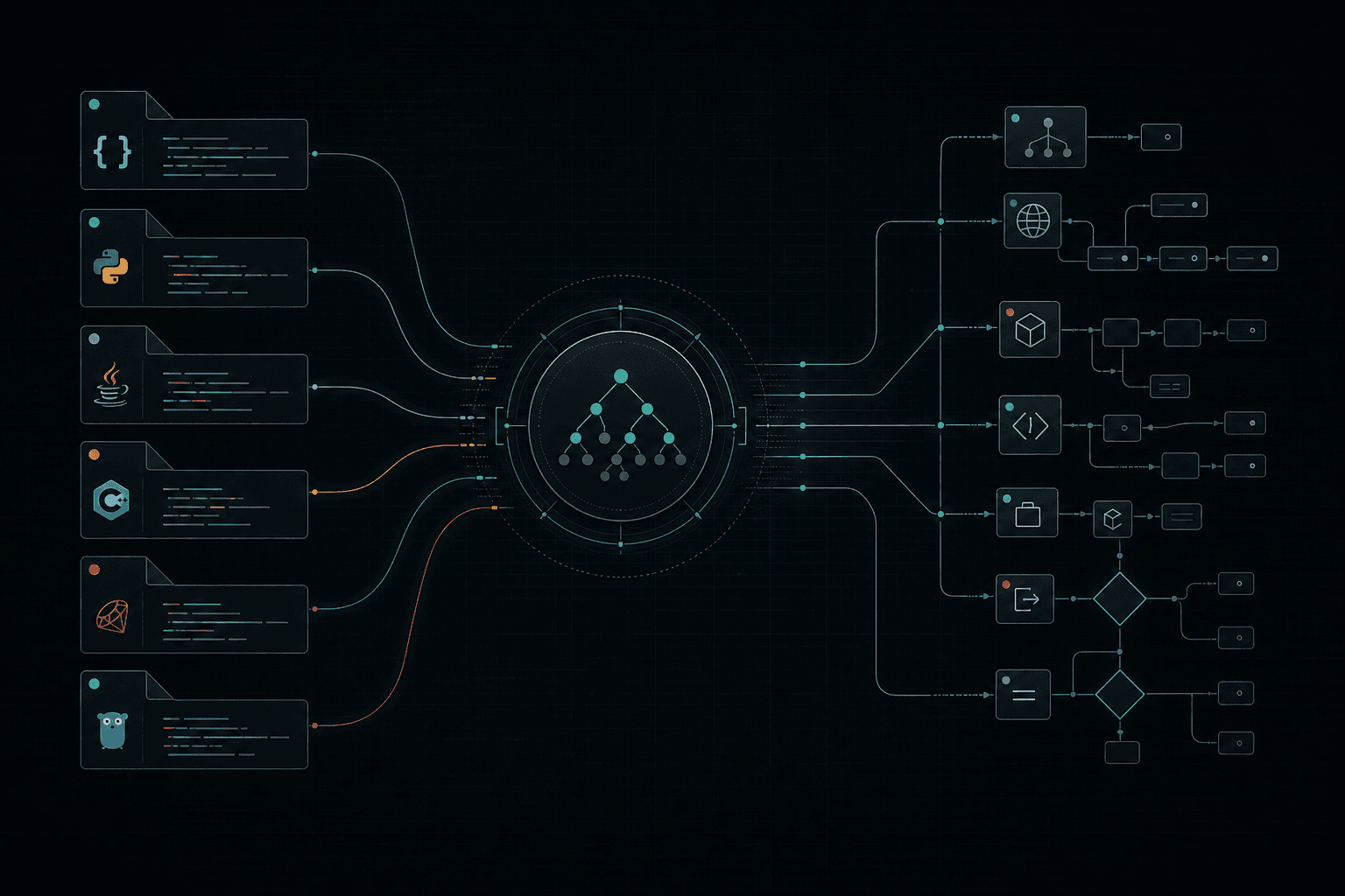 True-Walker deterministic multi-language code analysis engine